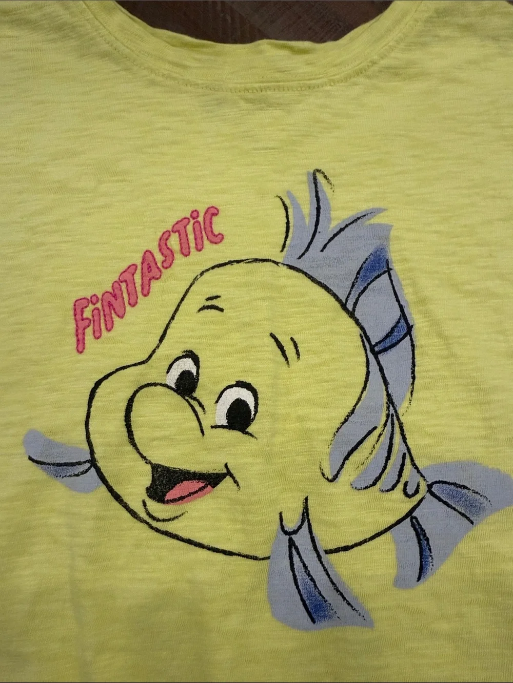 Flounder Yellow 'Fintastic' Kids Fringe Tee